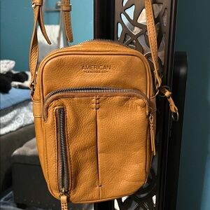 American Leather Co Tan Crossbody Bag